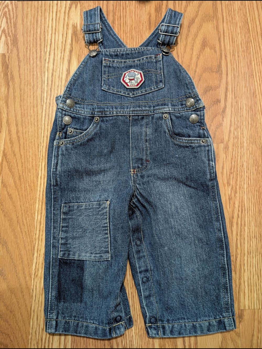 Vintage baby Toddler Denim Overalls 12 Months
